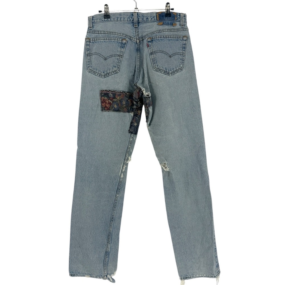 Levi’s VINTAGE 1991 Deconstructed Patchwork Ripped Distressed 501 Jean